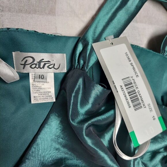 Patra Women's 2-Piece Taffeta and Chiffon Formal Gown w/Bolero Jacket - Picture 13 of 13